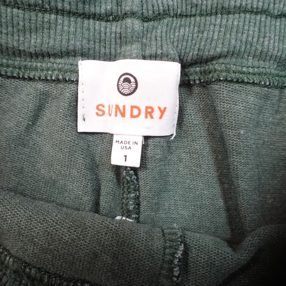 Sundry Joggers Womens Small 1 Green Side Stripe Pull On Sweatpants Athleisure - Picture 7 of 10